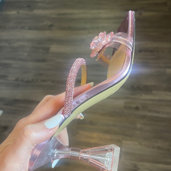 Mach & Mach Authentic Crystal Flower Slide Sandal (Women) - Picture 13 of 14